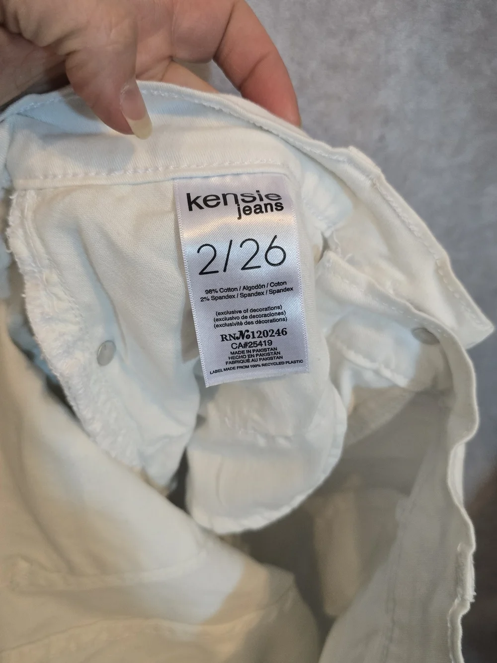 Kensie White‎ Women’s Casual Bermuda Shorts Size 2